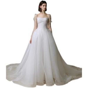 Red wedding or prom dress